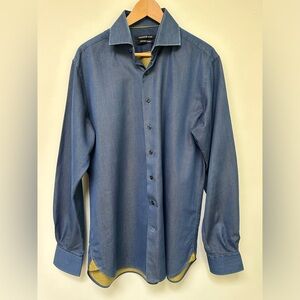 Hammermade Long Sleeve Button Up Shirt - Italian Fabric - L/XL